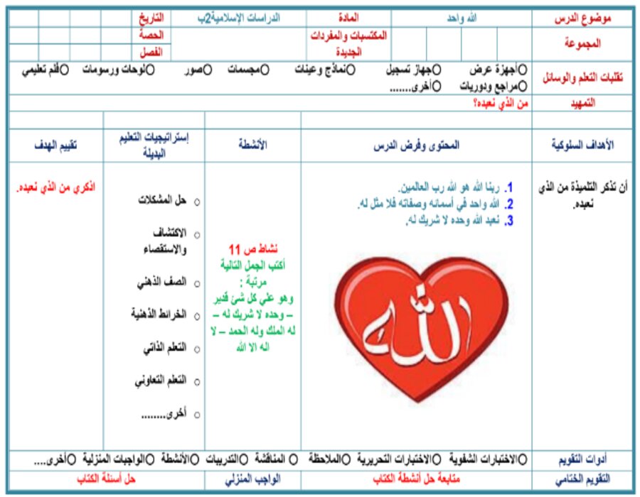 بور بوينت مادة الدراسات الإسلامية الصف الثاني الابتدائي الفصل الدراسي اول