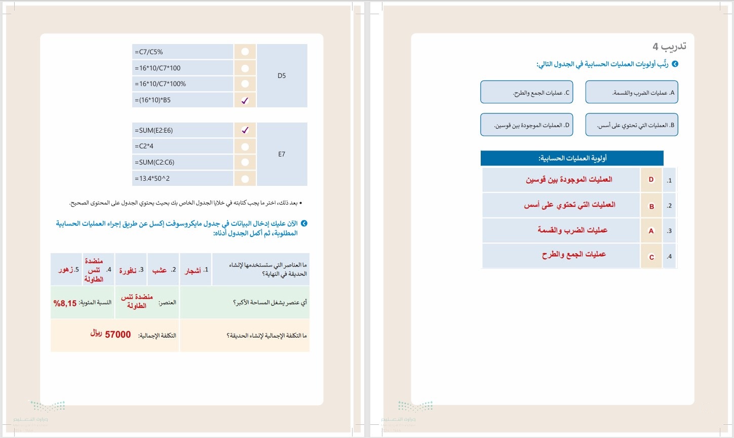 توزيع لمادة الحاسب الألي الصف الثاني المتوسط للفصل الدراسي الثاني