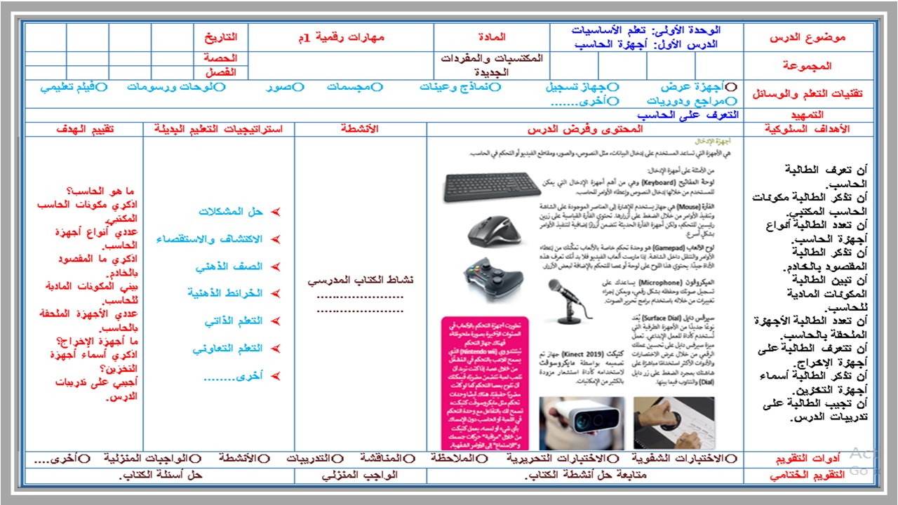 حل اسئلة لمادة الحاسب الآلي صف أول متوسط فصل دراسي أول