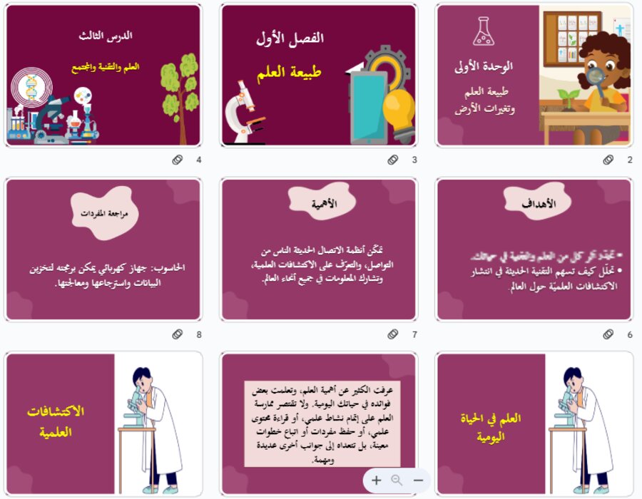 ورق عمل مادة العلوم للصف السادس الابتدائي الفصل الدراسي الأول