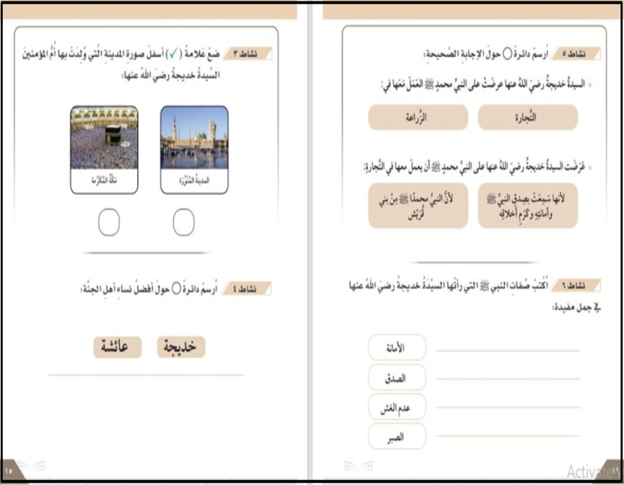 بوربوينت لمادة التربية المهنية للصف الثاني ثانوي تربية فكرية فصل دراسي أول