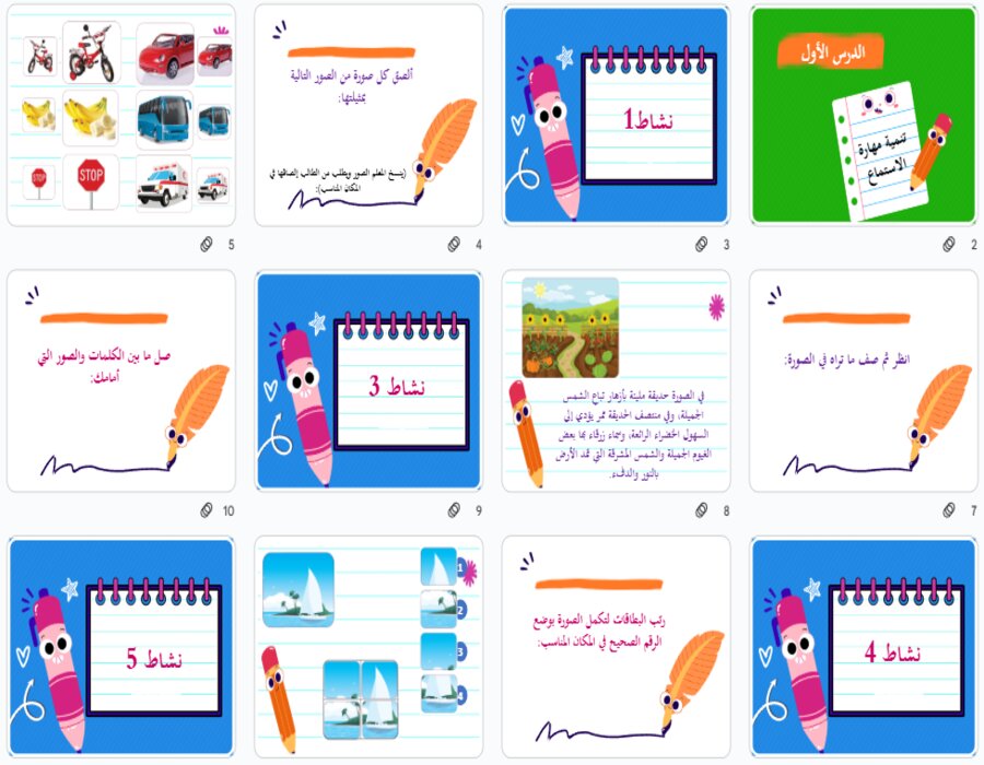 بوربوينت لمادة لغتي الصف الرابع الابتدائي تربية فكرية فصل دراسي اول