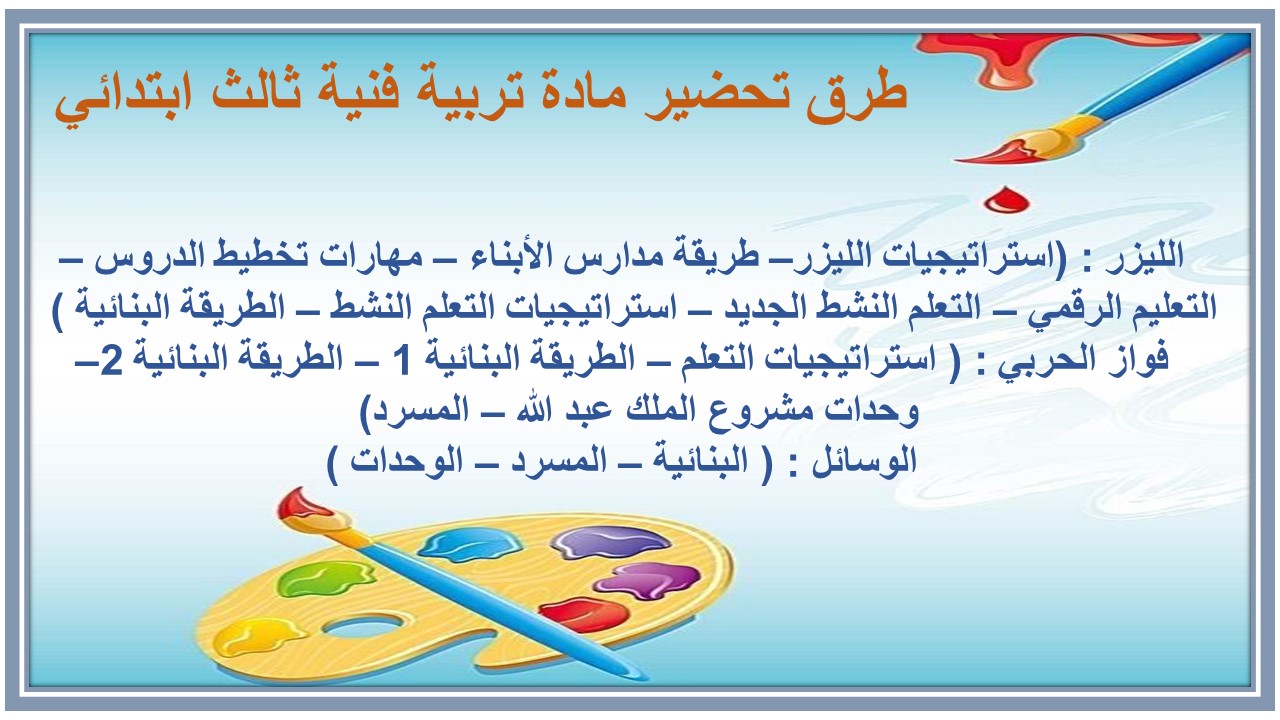 اوراق عمل درس الزخرفة البدئية والشعبية تربية فنية ثالث ابتدائي