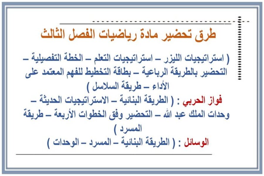 بوربوينت رياضيات رابع ابتدائي الفصل الثالث بوربوينت رياضيات رابع ابتدائي الفصل الثالث