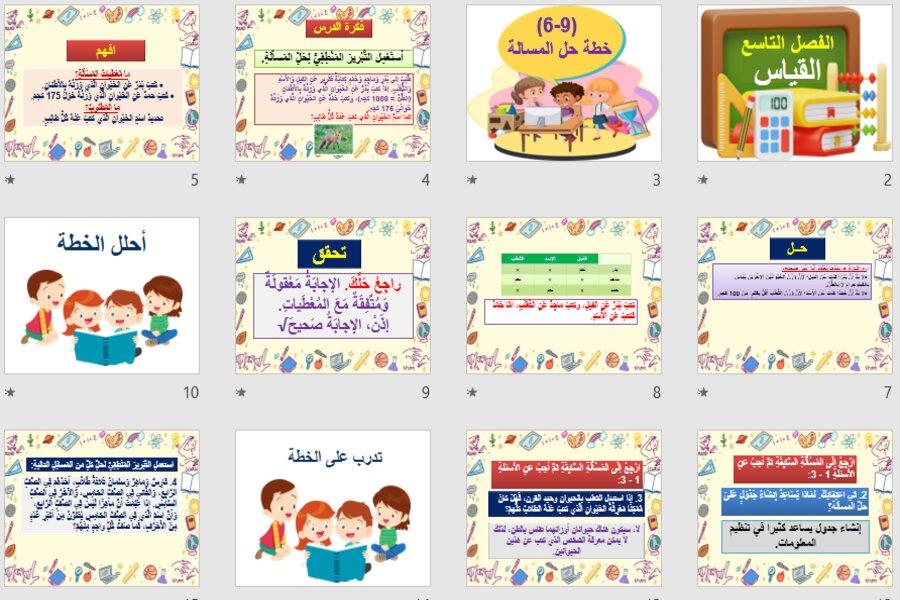 بوربوينت رياضيات رابع ابتدائي الفصل الثالث بوربوينت رياضيات رابع ابتدائي الفصل الثالث