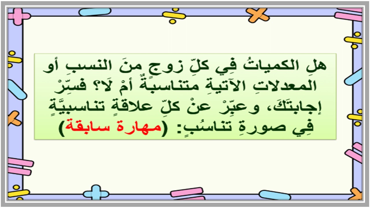 بوربوينت مادة الرياضيات للصف السادس الابتدائي الفصل الدراسي الثالث بوربوينت مادة الرياضيات للصف السادس الابتدائي الفصل الدراسي الثالث