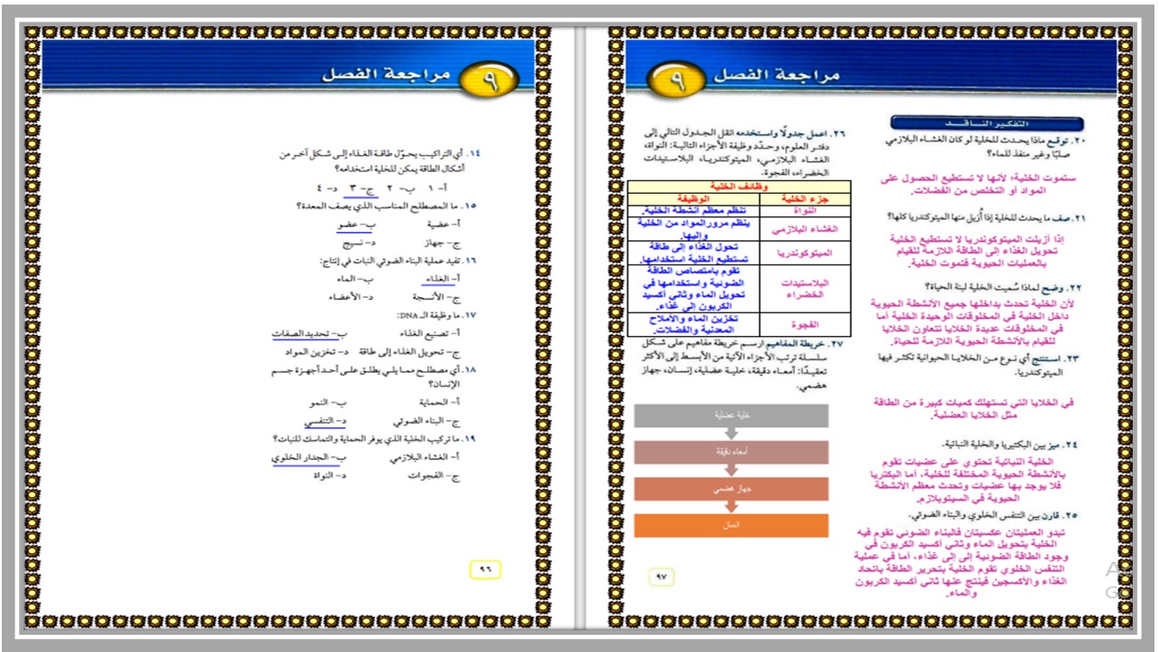بوربوينت مادة العلوم الأول المتوسط الفصل الثالث