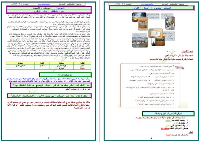 بوربوينت لغتي أول متوسط الفصل الثالث