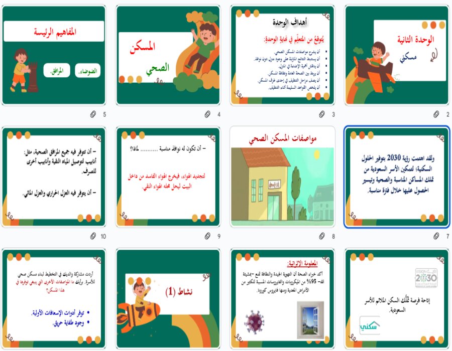 تحضير التربية الأسرية للصف الخامس الابتدائي الفصل الدراسي الأول