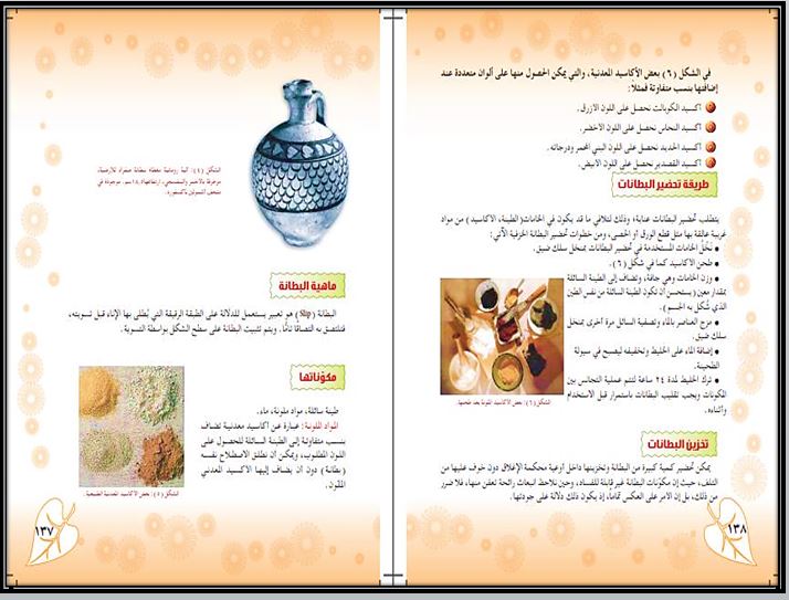 حل أسئلة مادة التربية الفنية الأول المتوسط الفصل الثالث