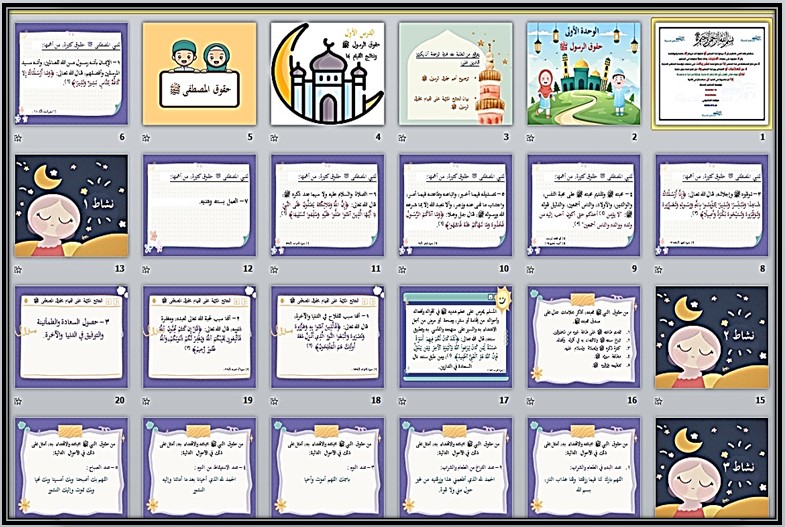 عروض بوربوينت مادة دراسات إسلامية للصف السادس الابتدائي الفصل الدراسي الثالث عروض بوربوينت مادة دراسات إسلامية للصف السادس الابتدائي الفصل الدراسي الثالث