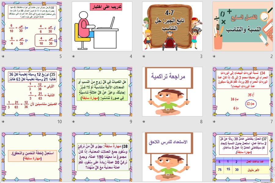 ورق عمل الرياضيات للصف السادس الابتدائي الفصل الدراسي الثالث ورق عمل الرياضيات للصف السادس الابتدائي الفصل الدراسي الثالث