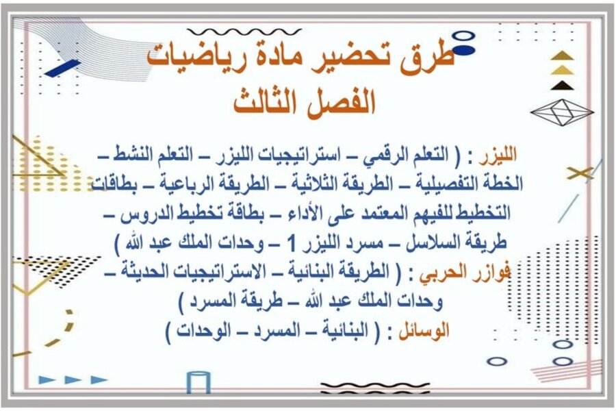 ورق عمل الرياضيات للصف السادس الابتدائي الفصل الدراسي الثالث ورق عمل الرياضيات للصف السادس الابتدائي الفصل الدراسي الثالث