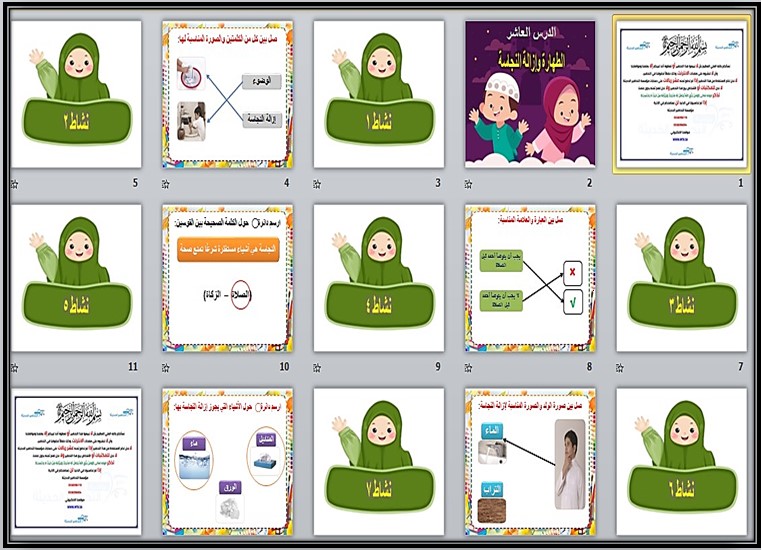 أوراق عمل لمادة التربية الإسلامية الصف الأول الابتدائي التربية الفكرية الفصل الدراسي الثالث