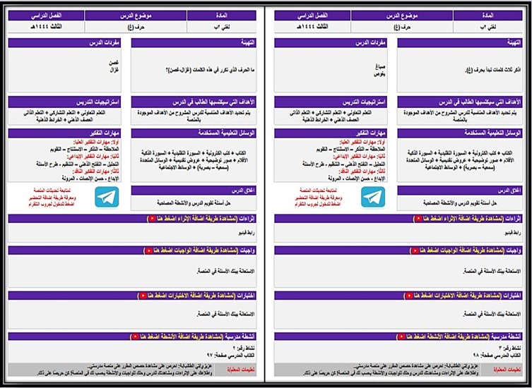 أوراق عمل لمادة لغتي الصف الثاني الابتدائي التربية الفكرية فصل دراسي الثالث