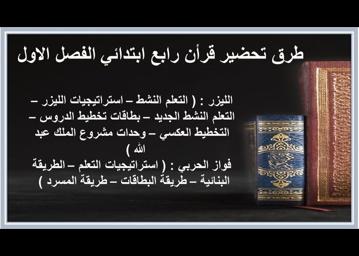 اوراق عمل قرأن رابع ابتدائي الفصل الاول  