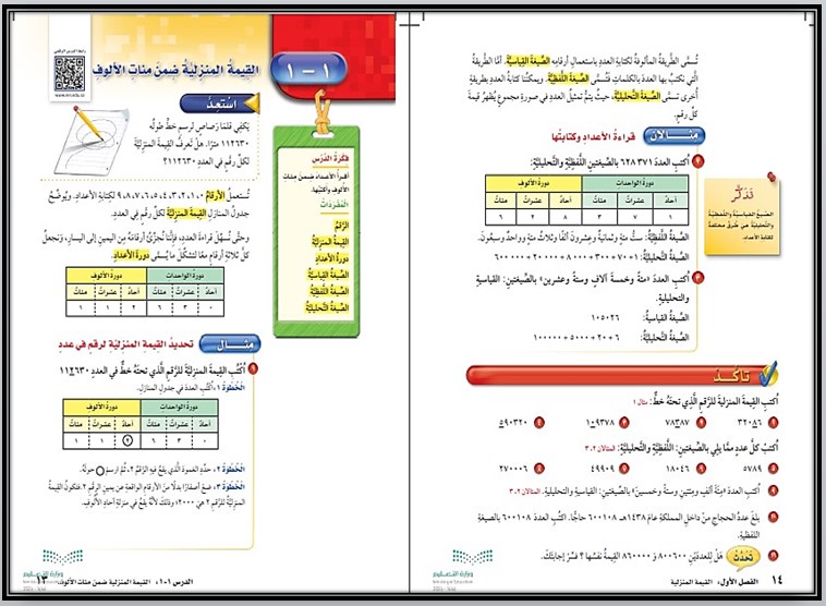 بوربوينت الرياضيات رابع ابتدائي الفصل الاول