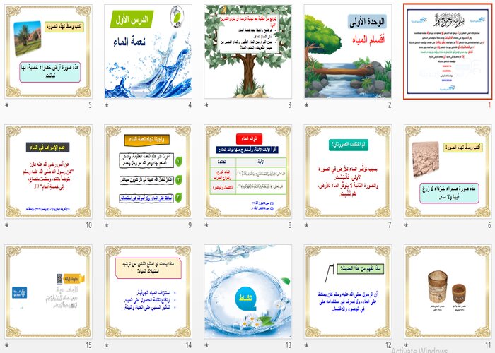 بوربوينت فقه رابع ابتدائي الفصل الاول