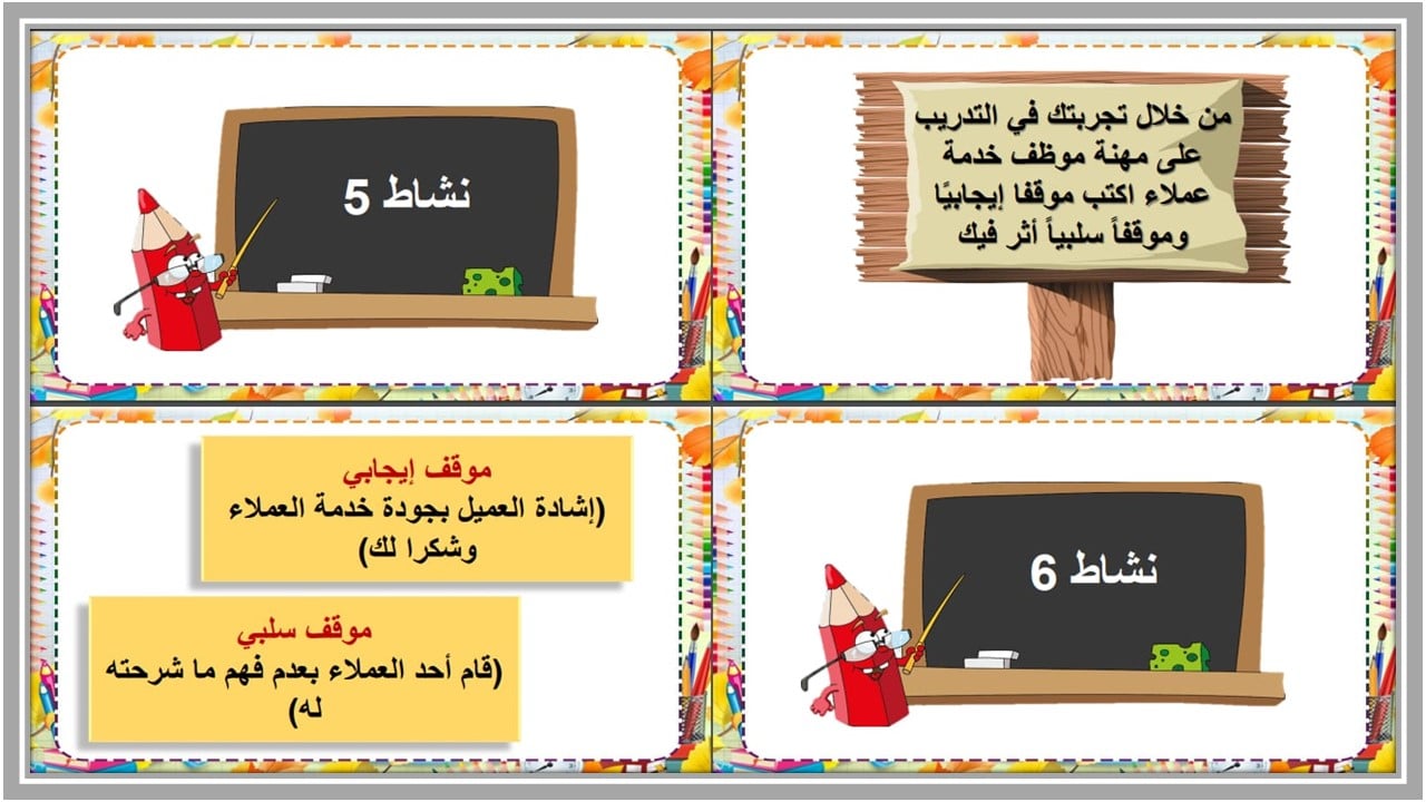 بوربوينت مادة التربية المهنية الصف الأول الثانوي التربية الفكرية الفصل الثالث