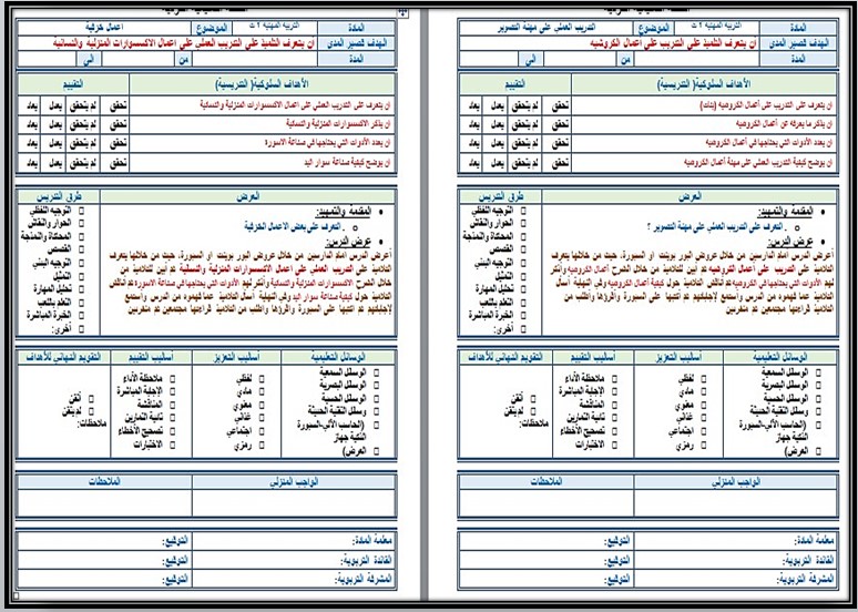 بوربوينت مادة التربية المهنية الصف الثاني الثانوي التربية الفكرية الفصل الثالث