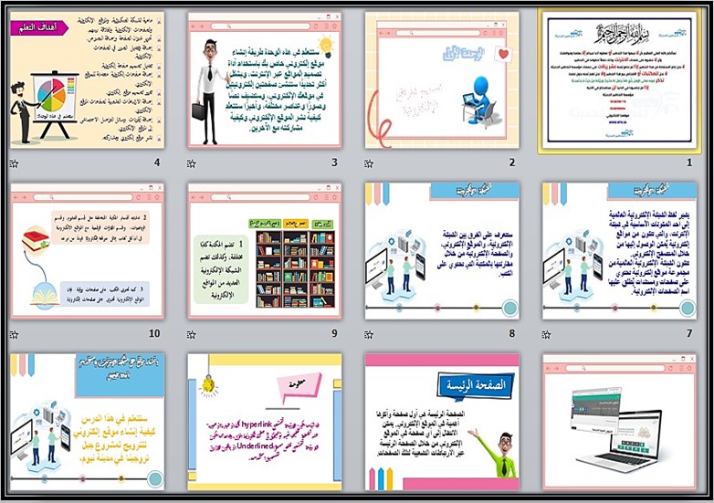 بوربوينت مادة الحاسب الآلي السادس الابتدائي الفصل الدراسي الثاني