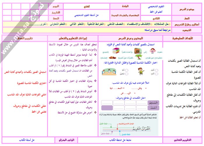بوربوينت مادة لغتي صف ثاني ابتدائي الفصل الدراسي الثاني