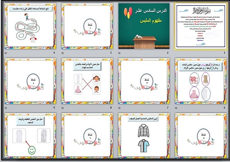 بوربوينت مادة مهارات حياتية وأسرية أول الابتدائي التربية الفكرية فصل دراسي الثالث