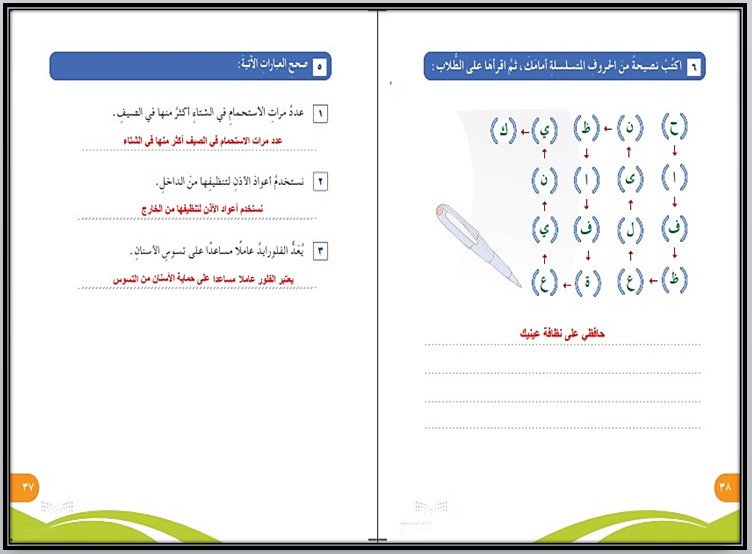 تحضير مادة التربية الاسرية الصف الرابع الإبتدائى الفصل الدراسى الأول