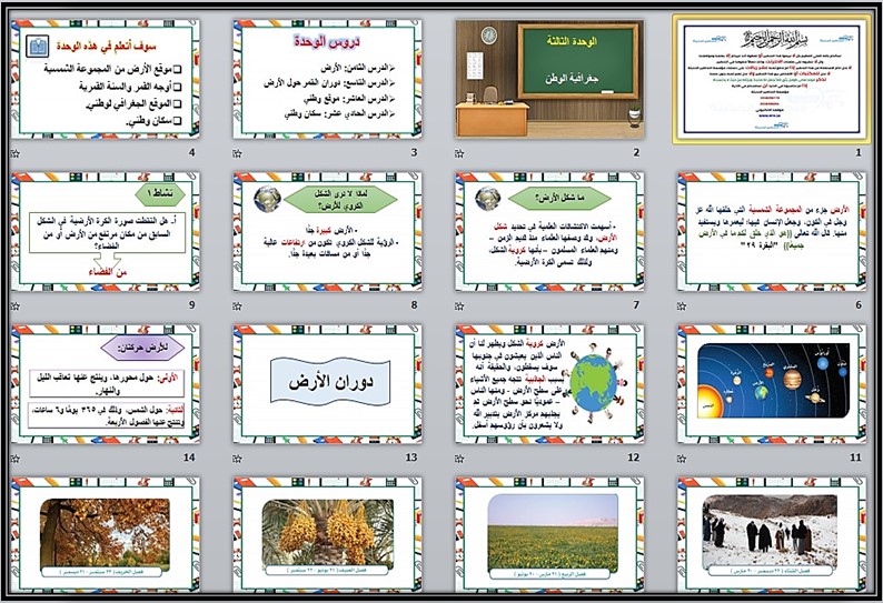 تحضير مادة تربية اجتماعية صف ثاني كبيرات الفصل الثالث