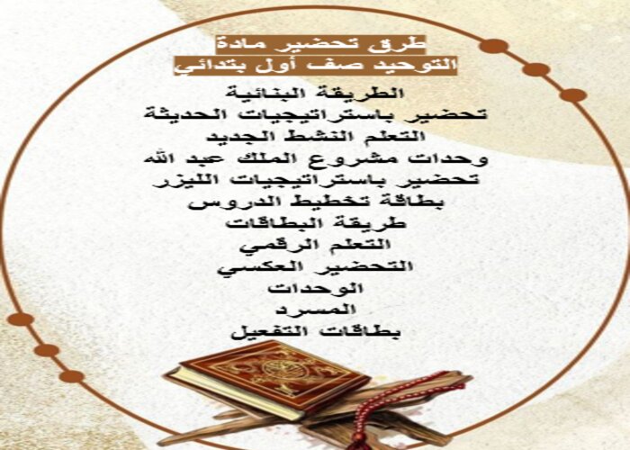 ورق عمل مادة التوحيد صف أول ابتدائي الفصل الدراسي الثاني