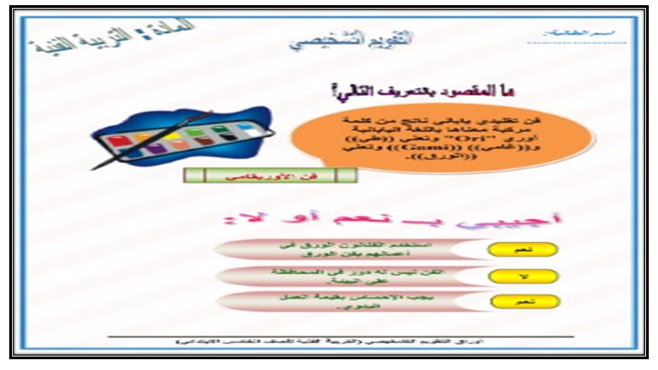 ما هي الحرف الشعبية ؟ مادة التربية الفنية خامس ابتدائي