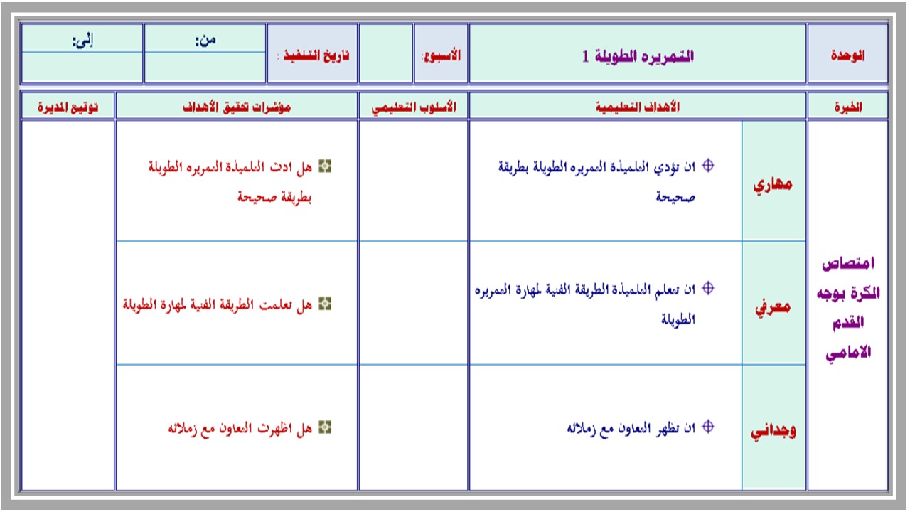 تحضير للتربية البدنية والدفاع عن النفس ثاني متوسط فصل أول