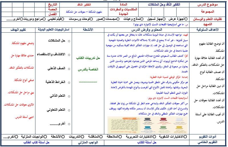 حلول التفكير الناقد نظام المسارات