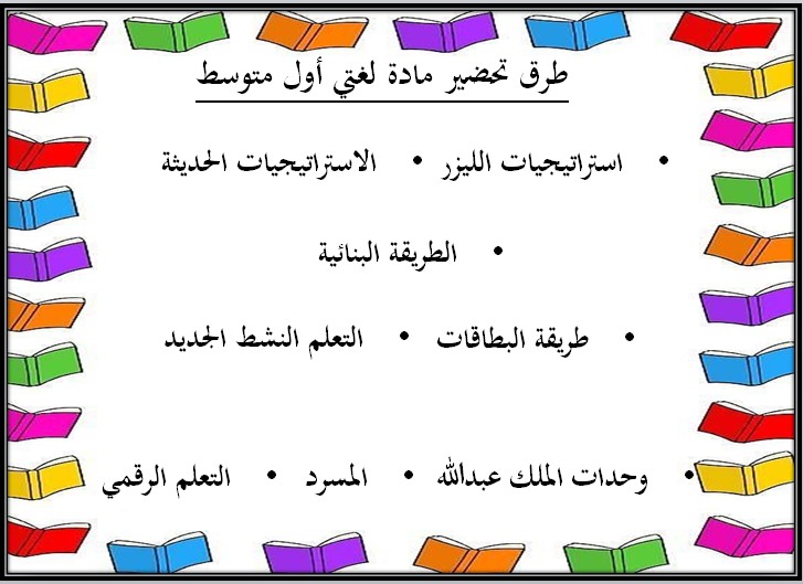 بوربوينت مادة لغتي للصف الأول متوسط الفصل الدراسي الثاني
