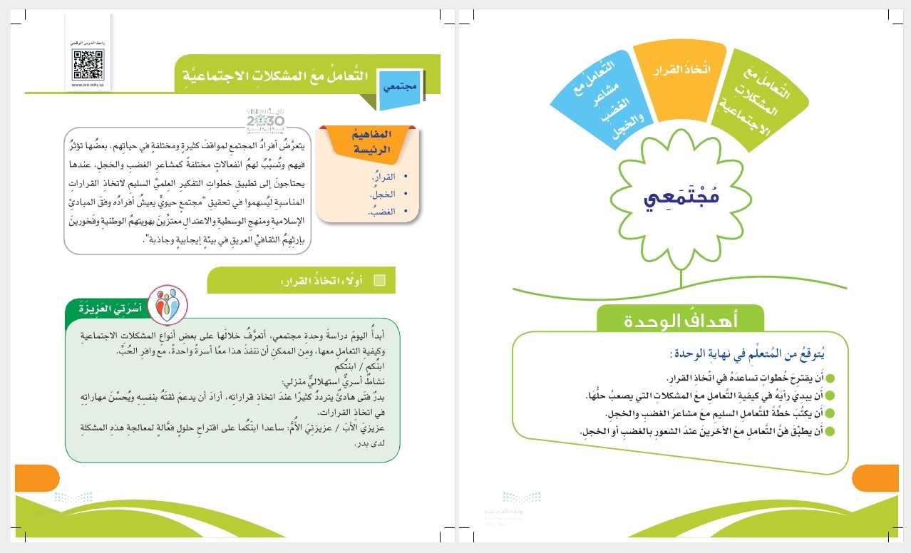 تحضير للمهارات الحياتية والأسرية الصف السادس الابتدائي الفصل الدراسي الثاني