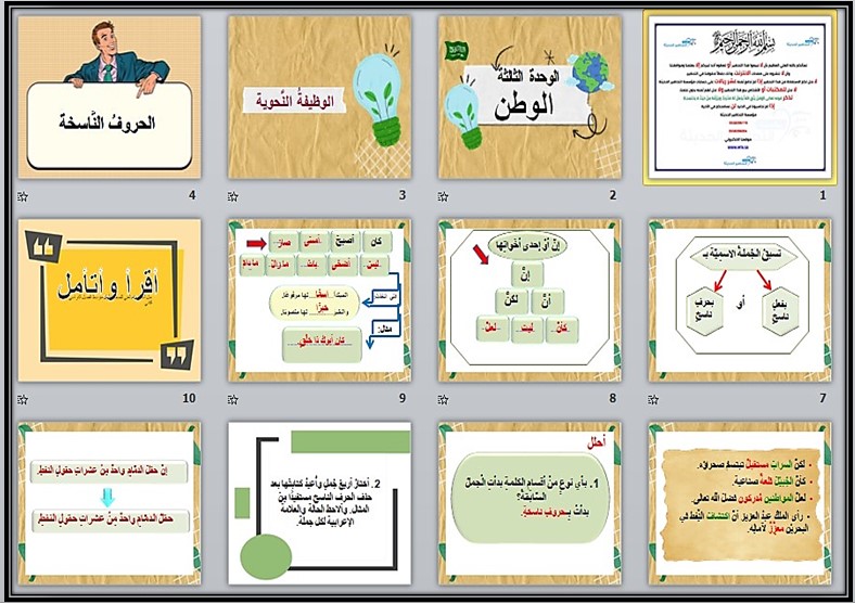 حل أسئلة مادة لغتي للصف الأول متوسط الفصل الدراسي الثاني