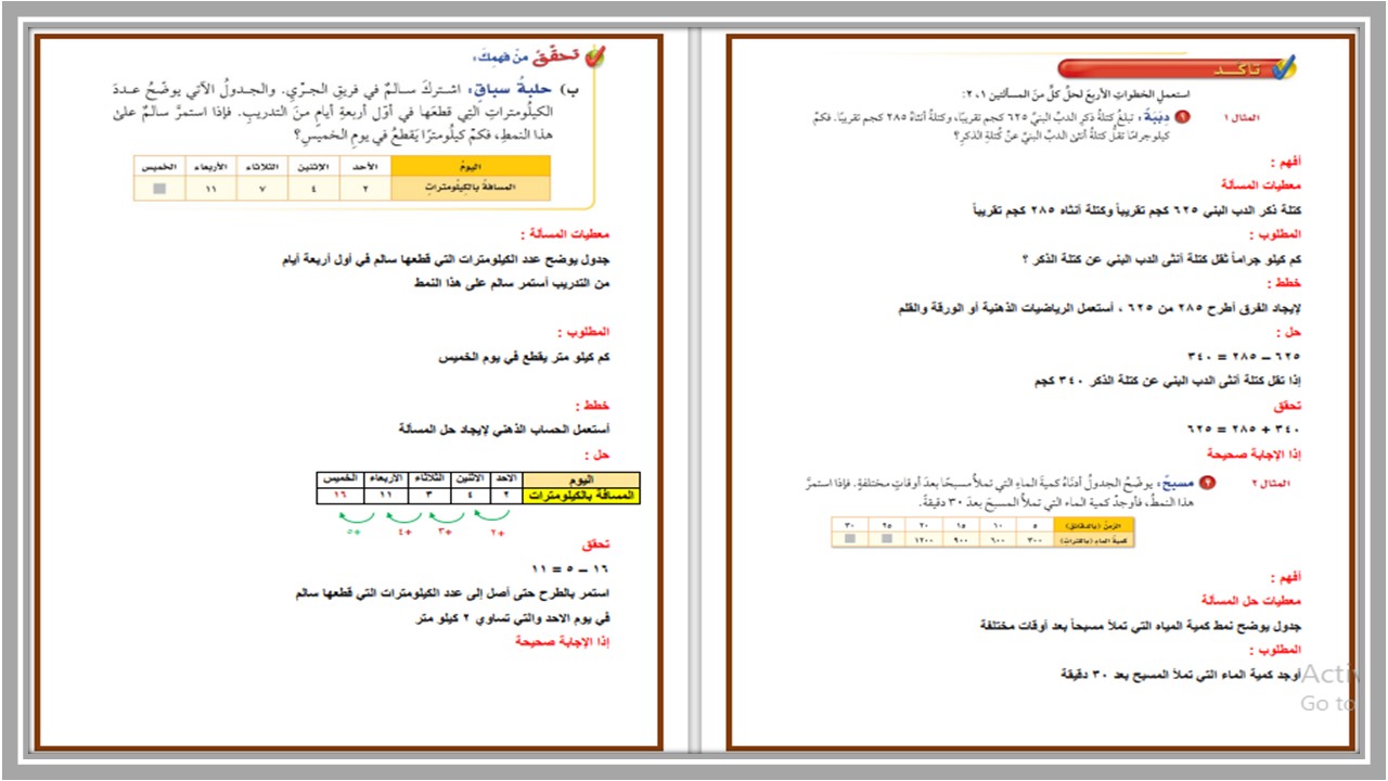 حل كتاب الرياضيات للصف السادس الفصل الدراسي الأول