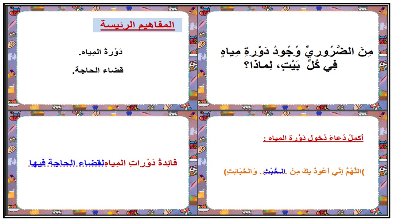 بوربوينت مادة التربية الاسرية للصف الثاني الابتدائي الفصل الدراسي الثانى بوربوينت مادة التربية الاسرية للصف الثاني الابتدائي الفصل الدراسي الثانى