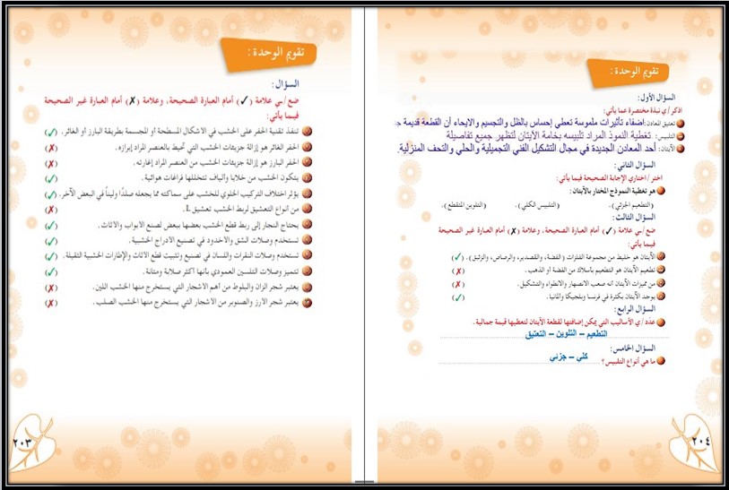 تحضير التربية الفنية الصف الأول المتوسط الفصل الثالث