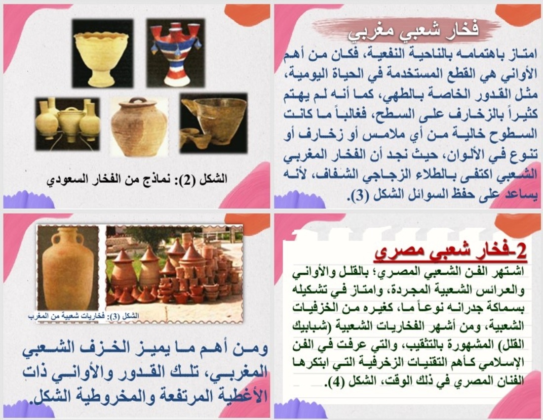 ملخص مادة التربية الفنية الصف الثالث المتوسط الفصل الثاني