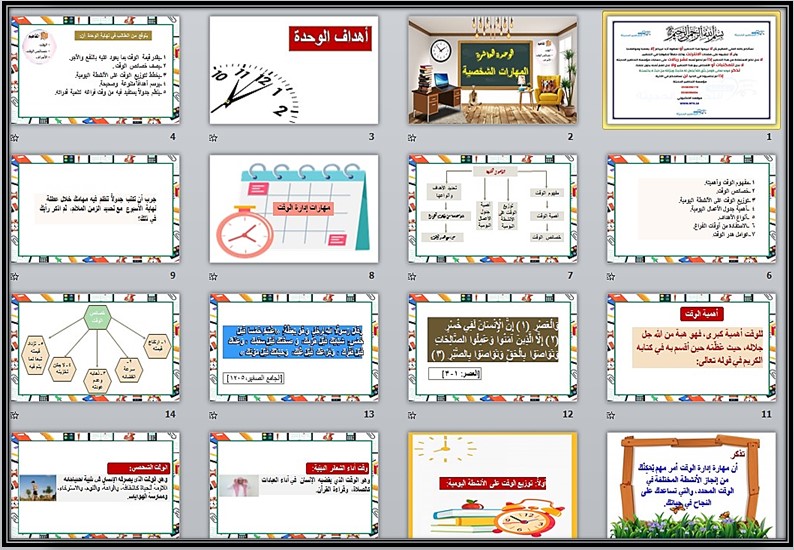 تحضير مادة مهارات حياتية الصف الأول التعليم المستمر الفصل الثالث