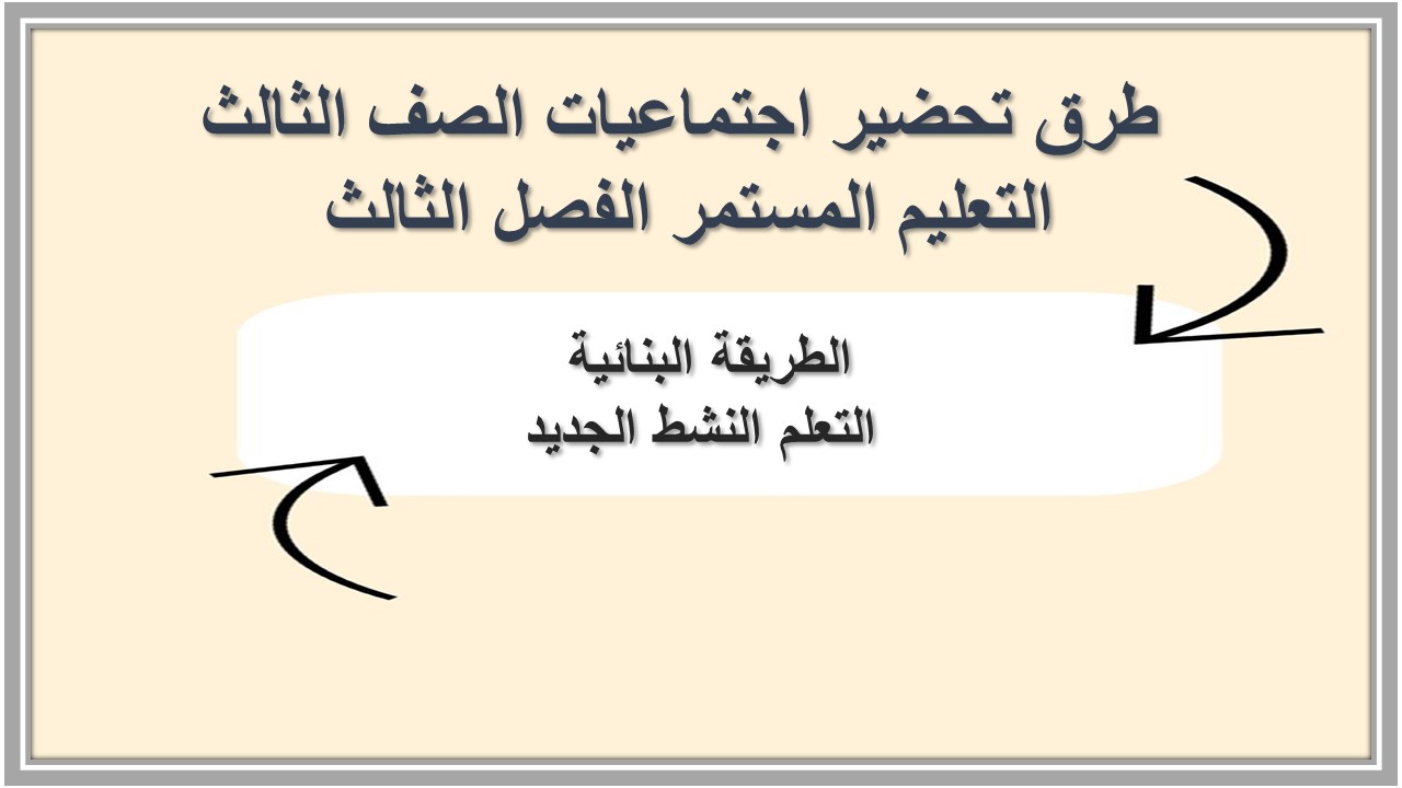 تحضير اجتماعيات الصف الثالث التعليم المستمر الفصل الثالث 