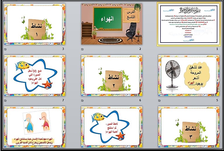 تحضير علوم ثاني ابتدائي التربية الفكرية الفصل الثالث