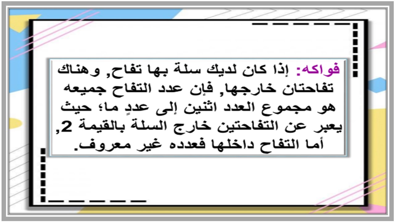 بوربوينت مادة رياضيات للصف السادس الابتدائي الفصل الدراسي الأول