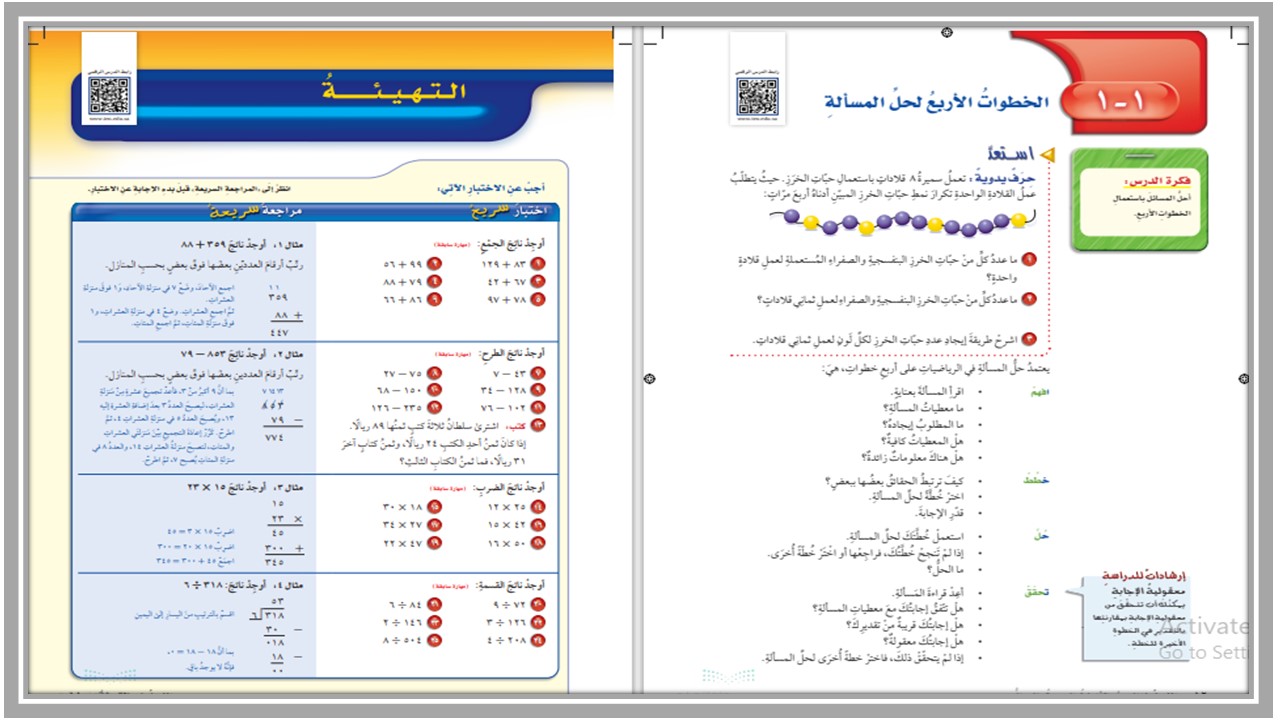بوربوينت مادة رياضيات للصف السادس الابتدائي الفصل الدراسي الأول