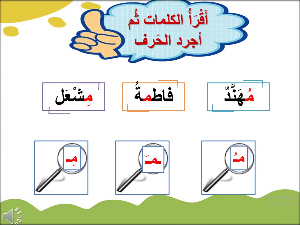 بوربوينت لغتي أول ابتدائي فصل أول