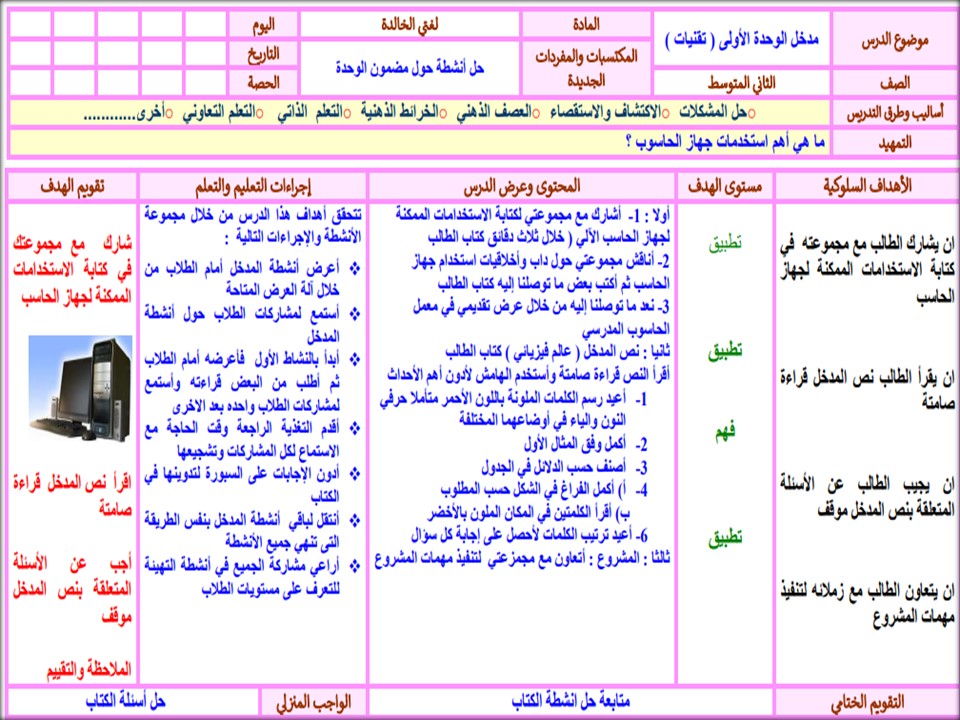بوربوينت لغتي ثاني متوسط فصل أول