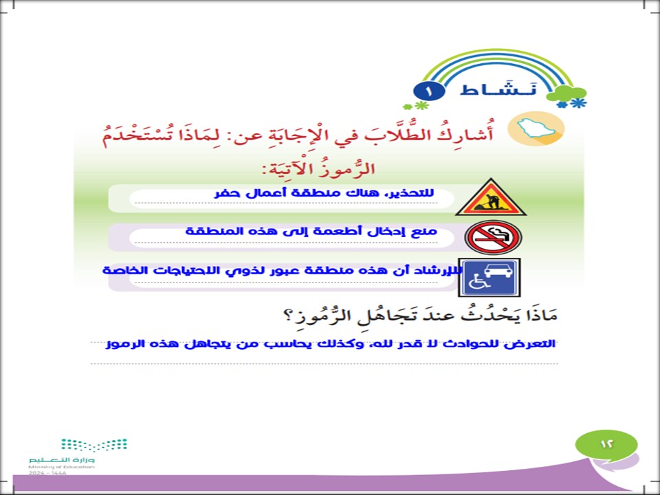 حل أسئلة المهارات الحياتية و الأسرية ثالث ابتدائي فصل أول