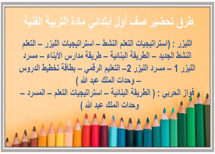 تحضير درس أرسم قصتي صف أول ابتدائي مادة التربية الفنية 