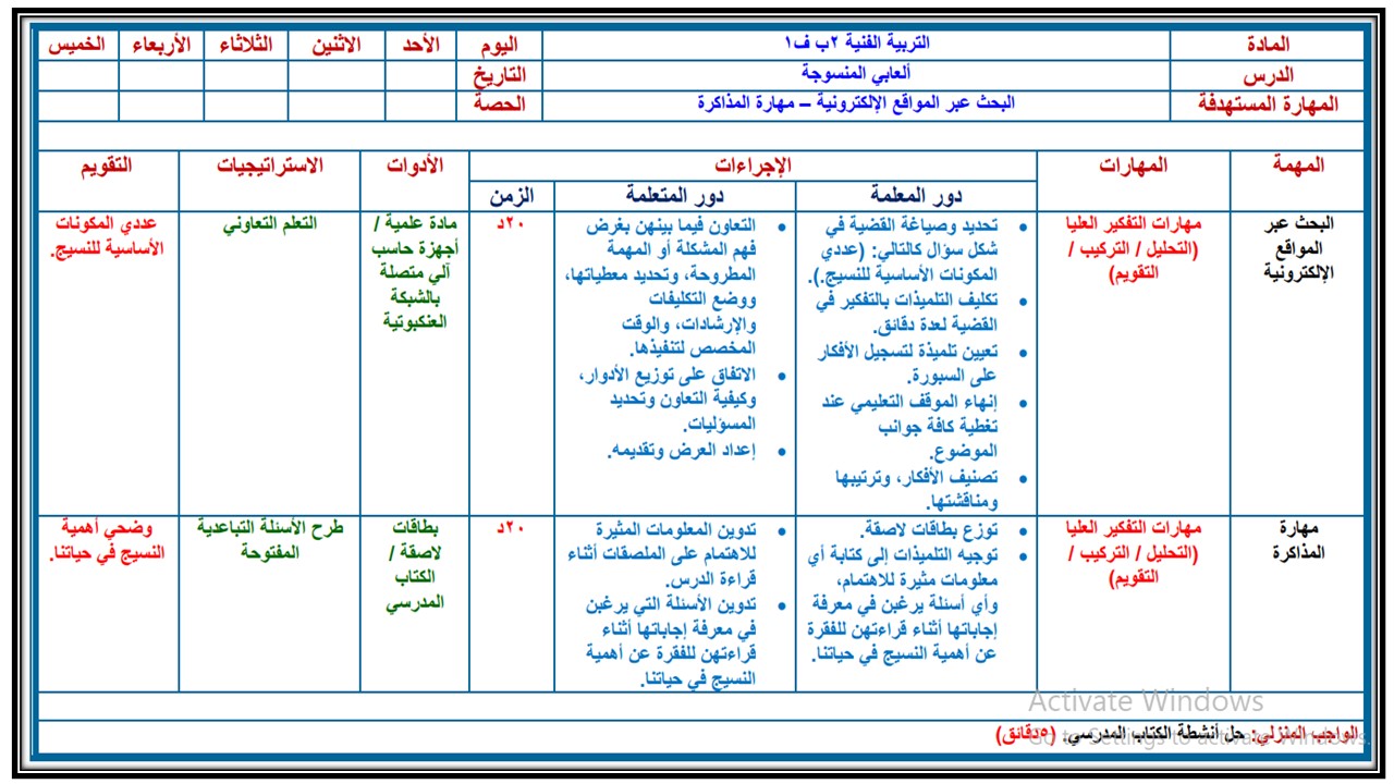 بوربوينت تربية فنية ثاني ابتدائي فصل ثاني